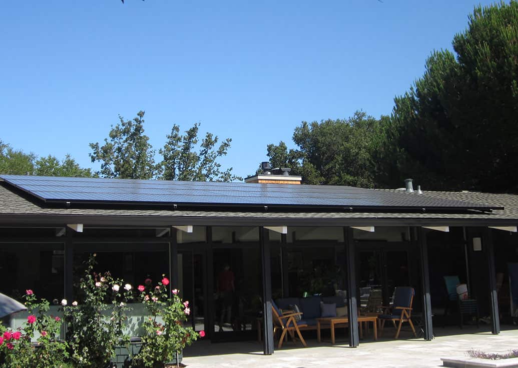 Slideshow of installations on clay tile, metal seam, wood shake, composition and flat roofs