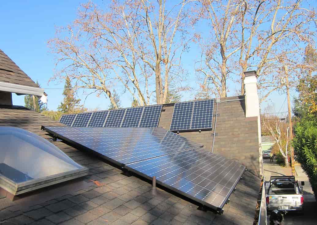 Slideshow of installations on clay tile, metal seam, wood shake, composition and flat roofs