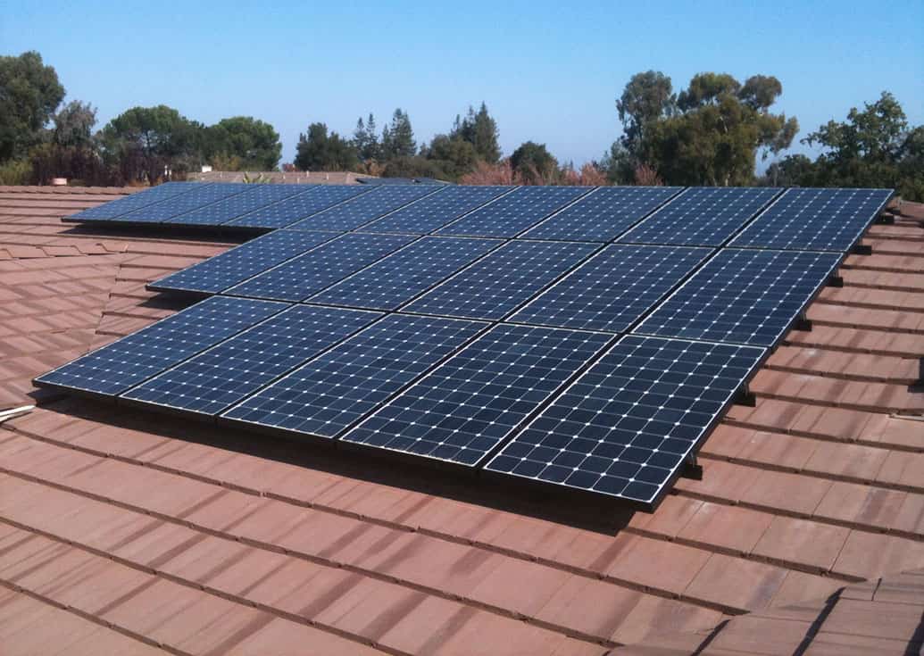 Slideshow of installations on clay tile, metal seam, wood shake, composition and flat roofs