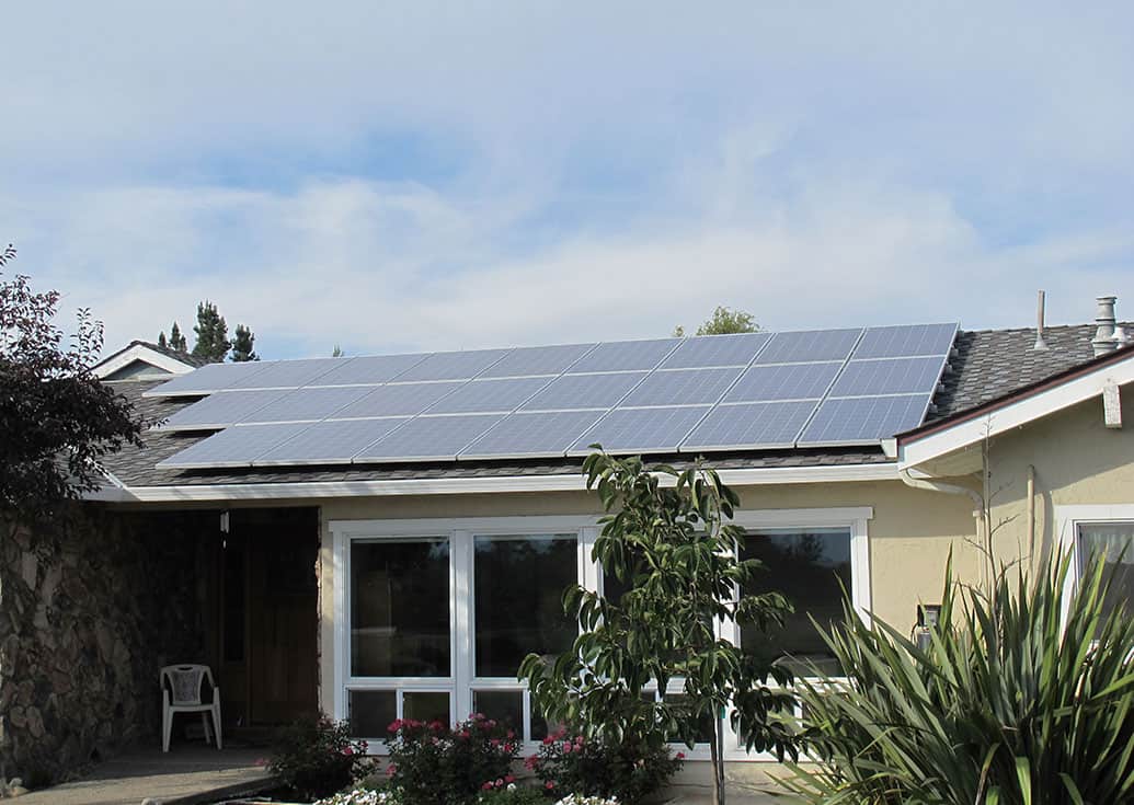 Slideshow of installations on clay tile, metal seam, wood shake, composition and flat roofs