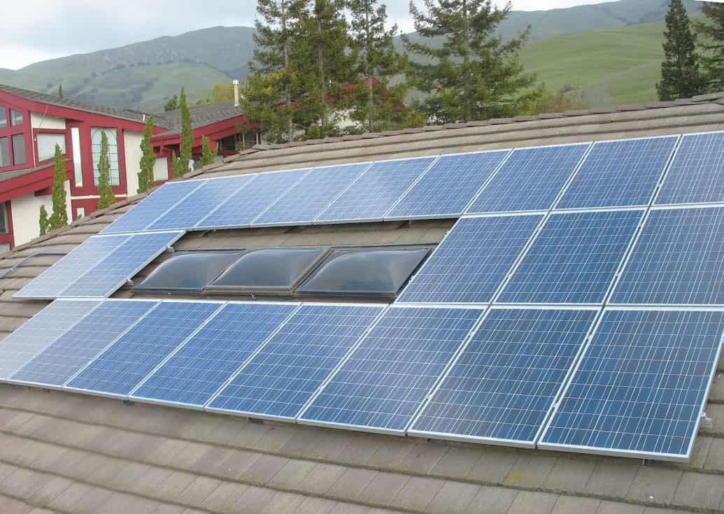 Slideshow of installations on clay tile, metal seam, wood shake, composition and flat roofs